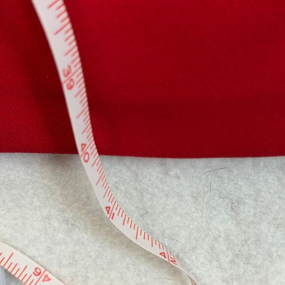 Calvin Klein Red Bow Neck Long Sleeve A Line Dress Size 20W Zip Back Holiday - Picture 9 of 9